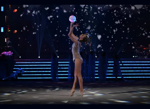 Светодиодный мяч для художественной гимнастики L (18,5 см)