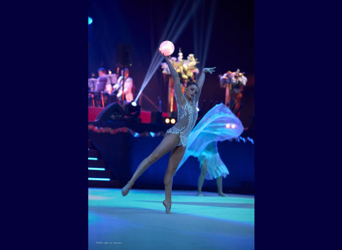 Светодиодный мяч для художественной гимнастики L (18,5 см)